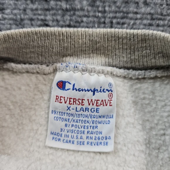 Vintage Champion Reverse Weave Michigan Cut-Off Sleeveless Sweatshirt XL - Picture 8 of 10